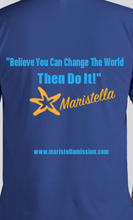 Load image into Gallery viewer, Maristella Mission - Nautical Blue, Change the World, Long Sleeve T-Shirt