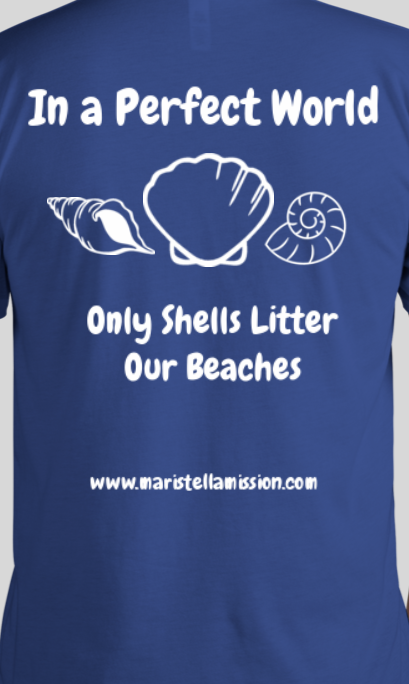 Maristella Mission - Nautical Blue, Perfect World Shells, Long Sleeve T-Shirt
