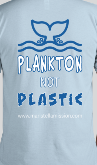 Maristella Mission - Sky Blue, Plankton Not Plastic, Long Sleeve T-Shirt